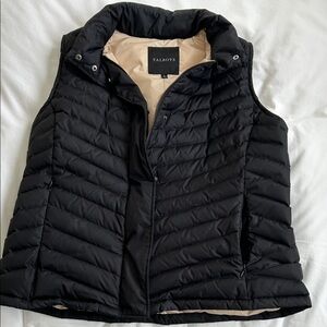 Talbots Women's Quilted Black Vest